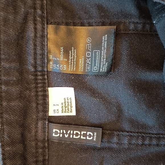 Black denim high rise skirt - Picture 2 of 6